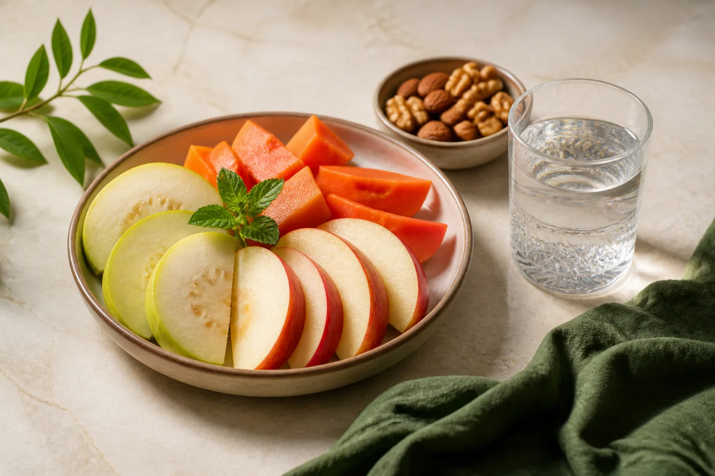 Fruit, nuts & hydration